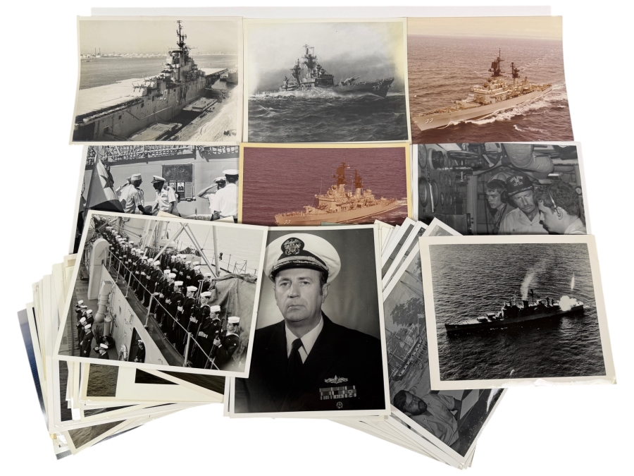 Collection of Over 100+ US Navy Photographs (Mainly 8' X 10') Including US Navy Ships - See Photos