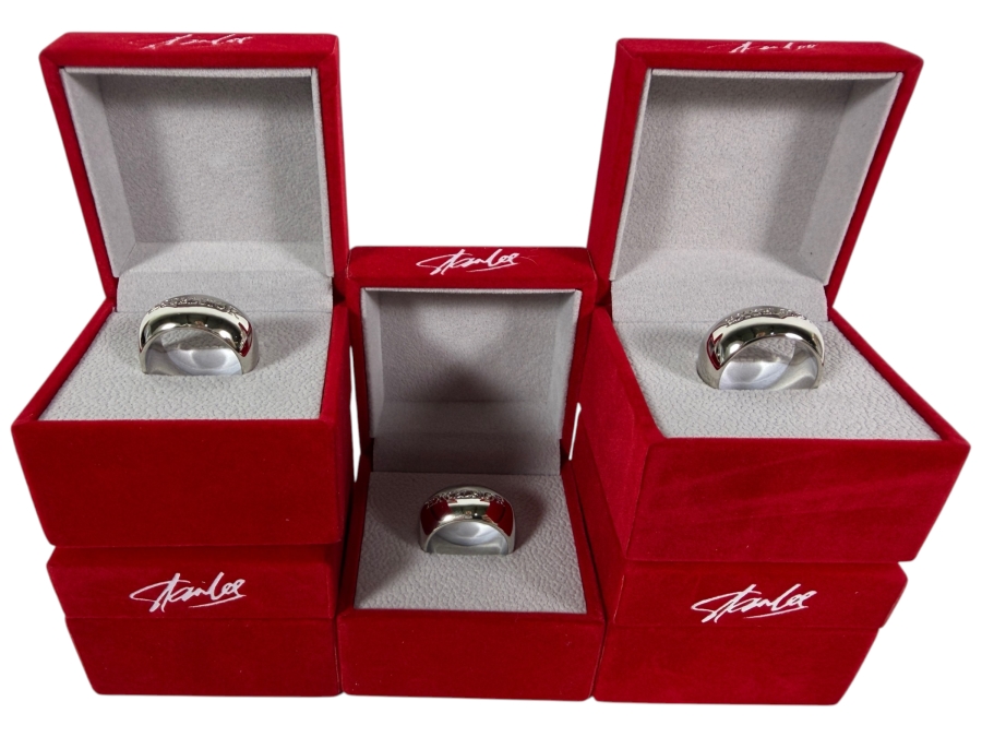 (5) New Stan Lee Excelsior Rings Size 10