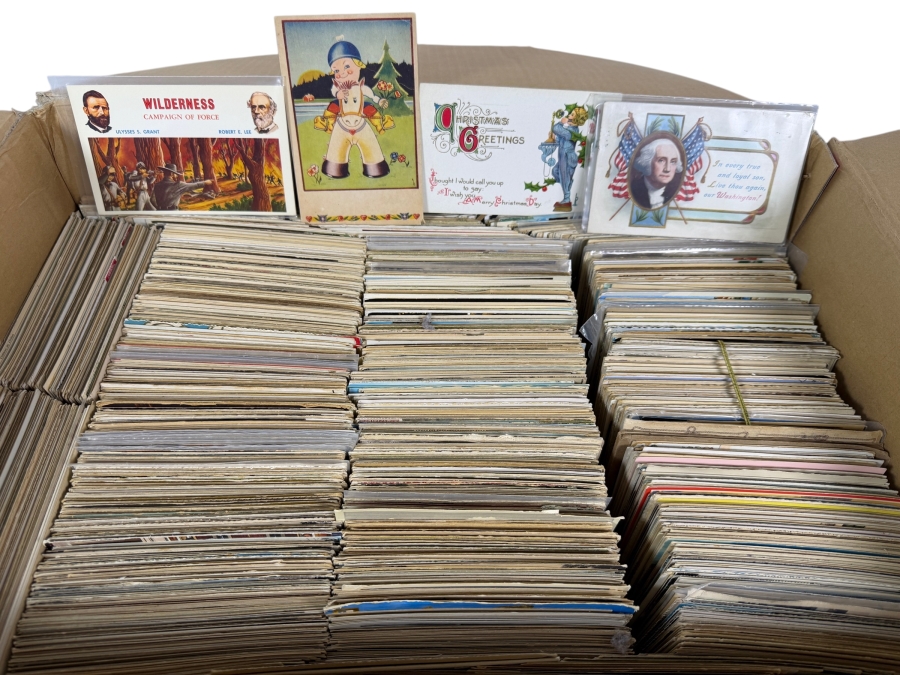 Huge Lot of Antique and Vintage Postcards - See Photos for Small Sampling