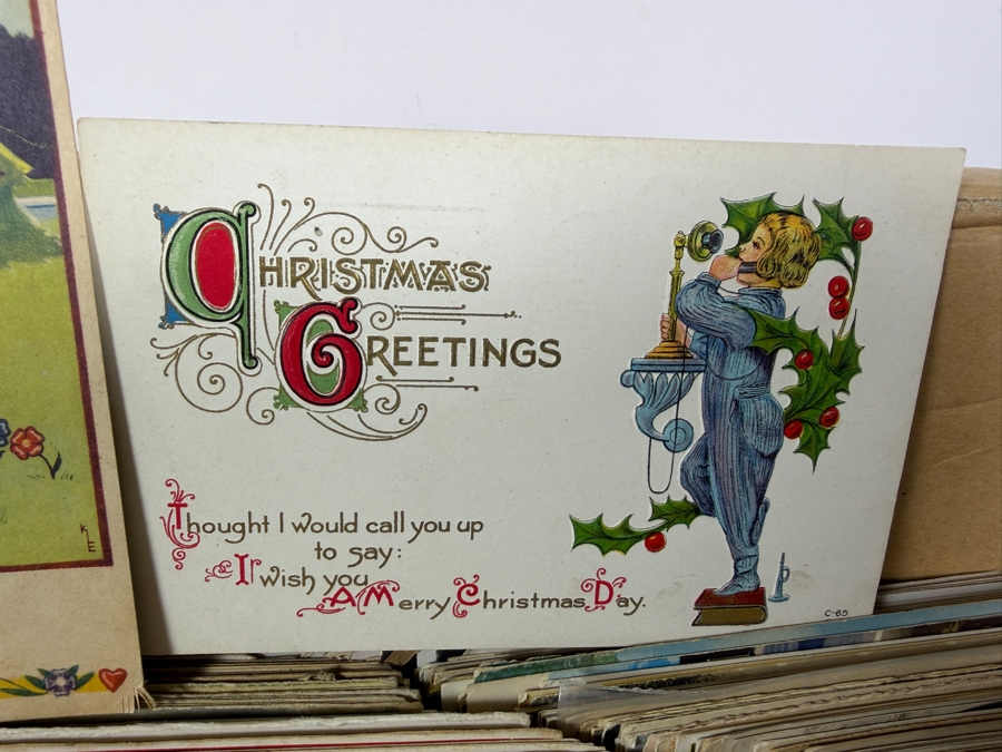 Huge Lot of Antique and Vintage Postcards - See Photos for Small Sampling [Photo 4]