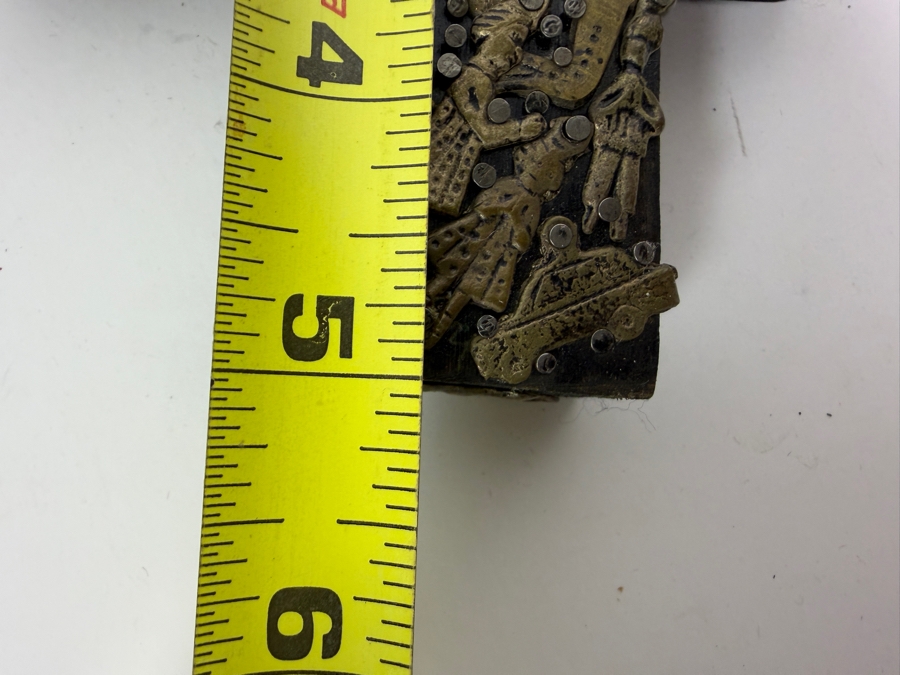 Vintage Mexican Folk Art Milagro Cross with Small Hammered Brass and Bronze Votive Charms 4.25 X 5 [Photo 7]
