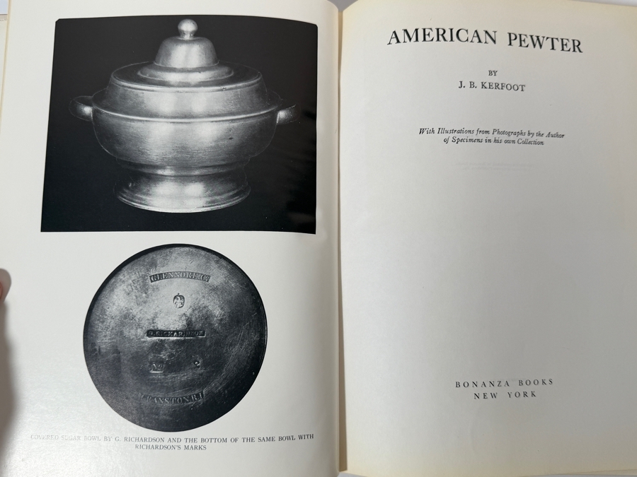 Pair of Hardcover American Pewter Books: Collecting American Pewter and American Pewter [Photo 5]