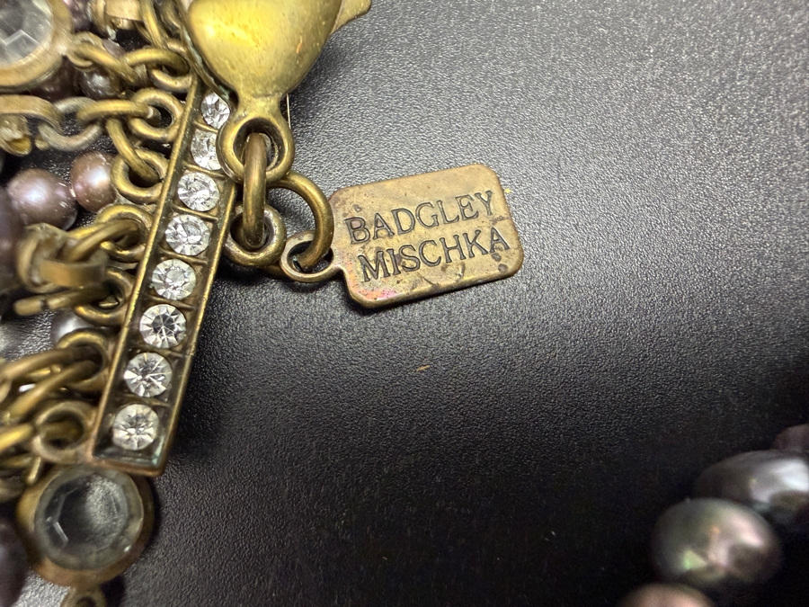 Badgley Mischka Statement Necklace and Matching Bracelet [Photo 5]