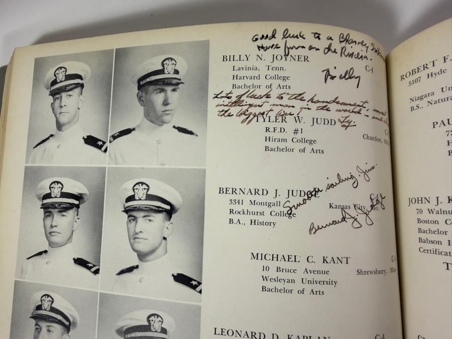 The Sea Chest March 1953 Classes IX and X-A Officer Candidate School Newport, Rhode Island Yearbook with Signatures [Photo 9]
