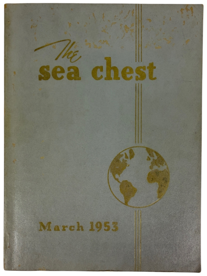 The Sea Chest March 1953 Classes IX and X-A Officer Candidate School Newport, Rhode Island Yearbook with Signatures