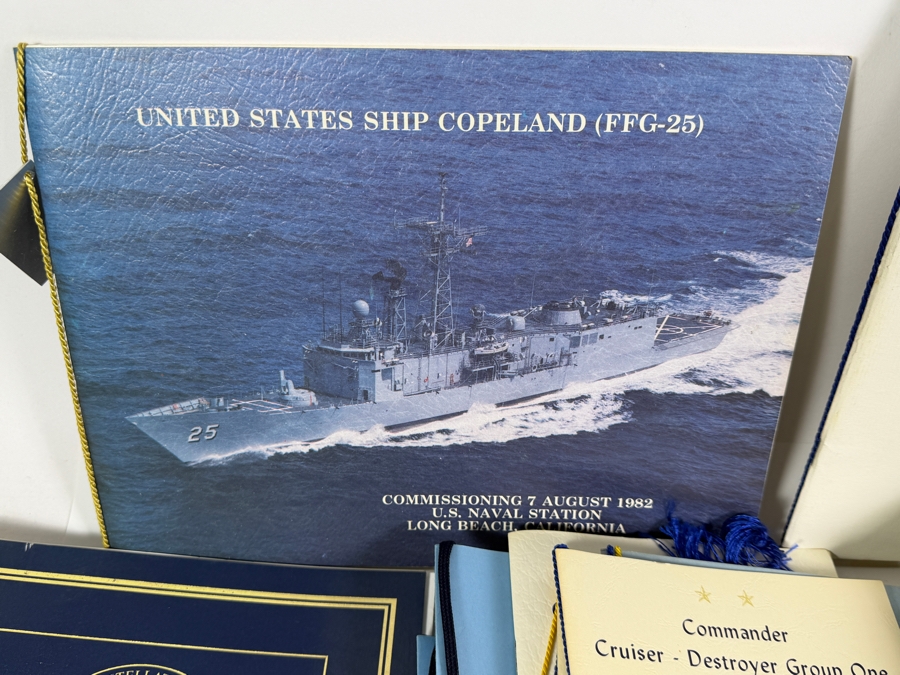 Large Collection of US Navy Ship Commissioning / Decommissioning / Change of Command / Ship Information Programs Materials [Photo 3]