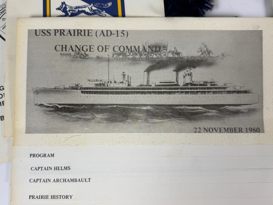 Large Collection of US Navy Ship Commissioning / Decommissioning / Change of Command / Ship Information Programs Materials [Photo 6]