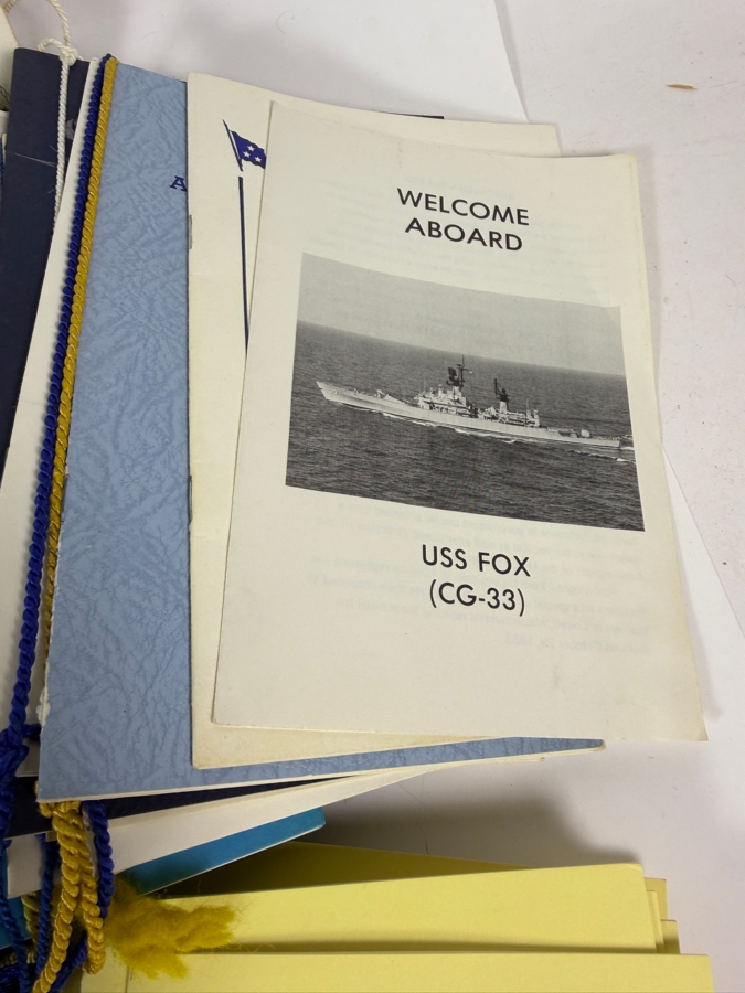 Large Collection of US Navy Ship Commissioning / Decommissioning / Change of Command / Ship Information Programs Materials [Photo 8]