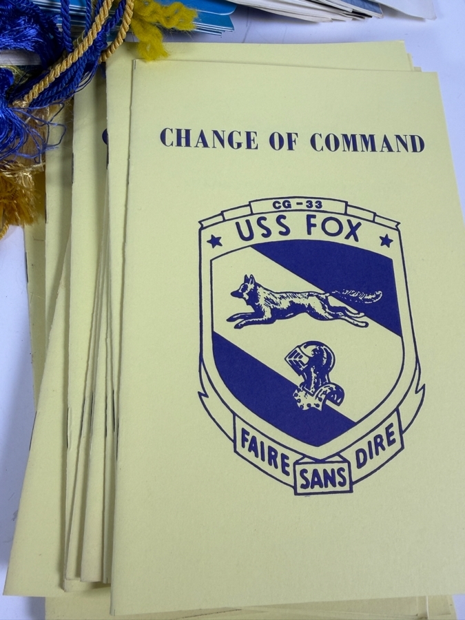 Large Collection of US Navy Ship Commissioning / Decommissioning / Change of Command / Ship Information Programs Materials [Photo 7]