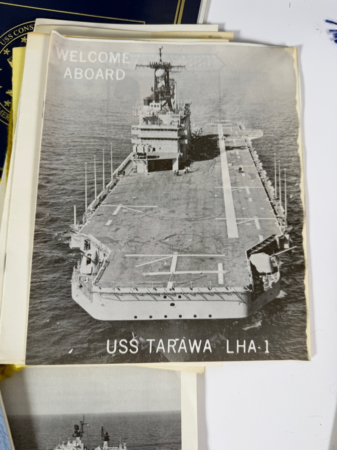 Large Collection of US Navy Ship Commissioning / Decommissioning / Change of Command / Ship Information Programs Materials [Photo 16]
