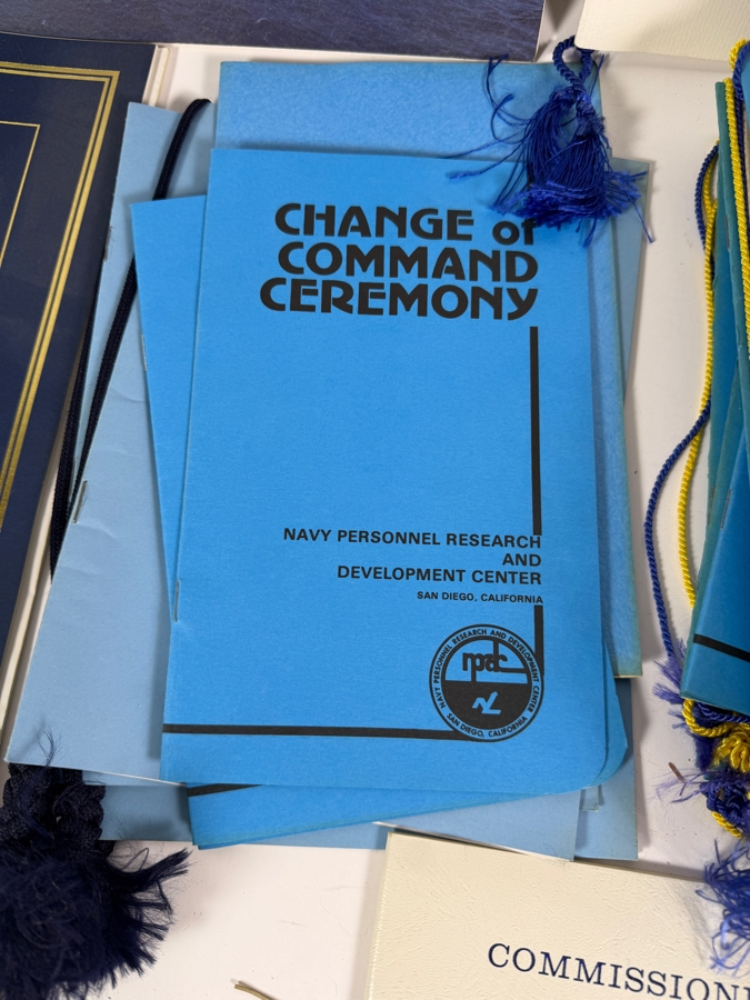 Large Collection of US Navy Ship Commissioning / Decommissioning / Change of Command / Ship Information Programs Materials [Photo 14]