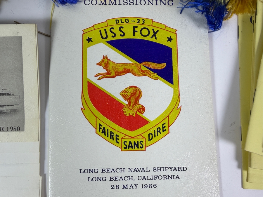 Large Collection of US Navy Ship Commissioning / Decommissioning / Change of Command / Ship Information Programs Materials [Photo 5]
