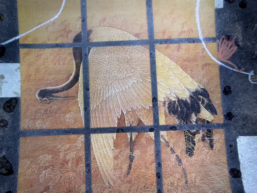 Susan Ward Limited Edition Artwork Under Glass 26' Bowl Featuring a Majestic Crane Retails $1,060 [Photo 4]