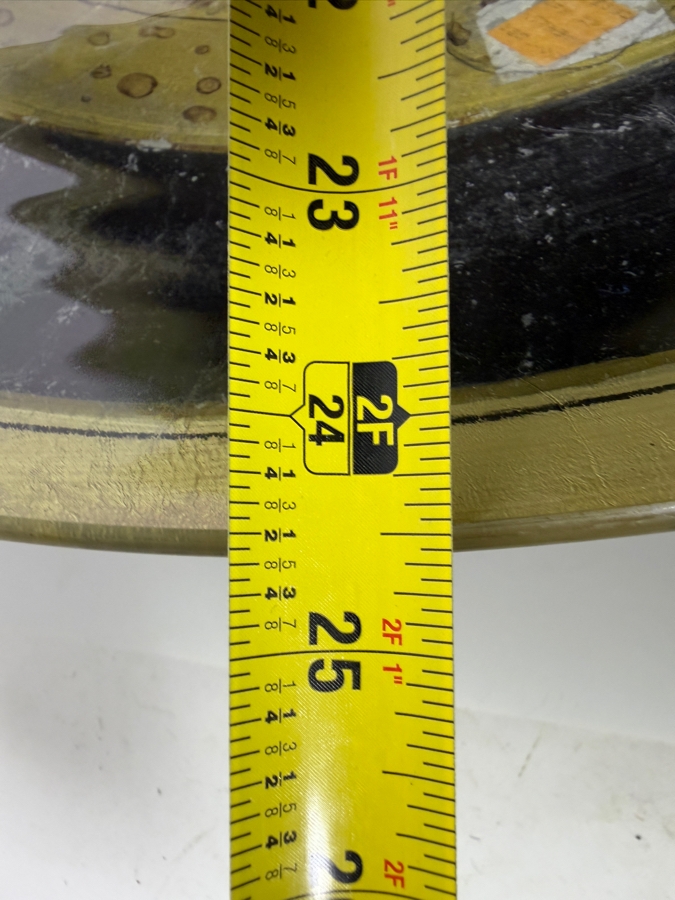 Susan Ward Limited Edition Artwork Under Glass 26' Bowl Featuring a Majestic Crane Retails $1,060 [Photo 6]