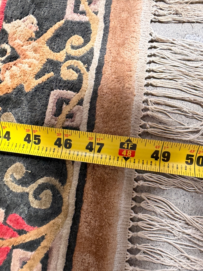 Vintage Chinese Art Deco Wool Rug 28' X 48' [Photo 10]