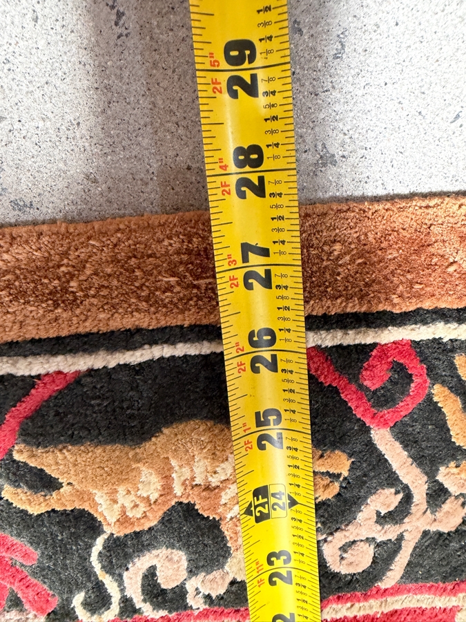 Vintage Chinese Art Deco Wool Rug 28' X 48' [Photo 9]