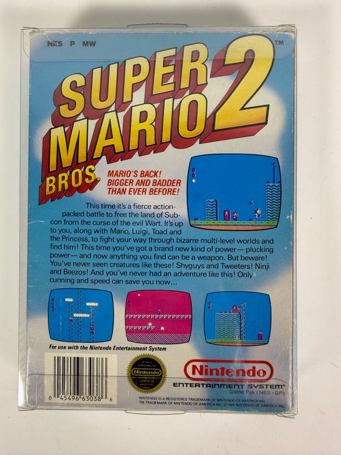 Vintage 1988 Super Mario Bros. 2 Video Game Cartridge for Nintendo Entertainment System (NES) [Photo 5]