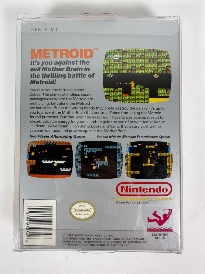 Vintage 1987 Metroid Video Game Cartridge for Nintendo Entertainment System (NES) [Photo 3]