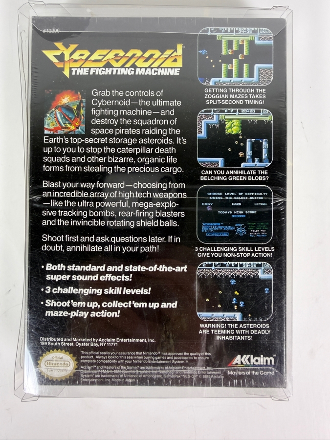 Vintage 1988 Factory Sealed Cybernoid: The Fighting Machine Video Game Cartridge for Nintendo Entertainment System (NES) [Photo 2]