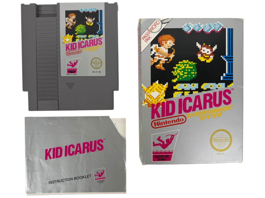 Vintage 1987 Kid Icarus Video Game Cartridge for Nintendo Entertainment System (NES)