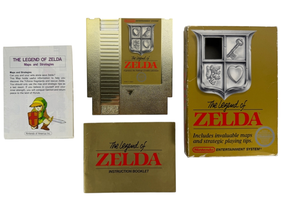Vintage 1987 The Legend of Zelda Video Game Cartridge for Nintendo Entertainment System (NES)