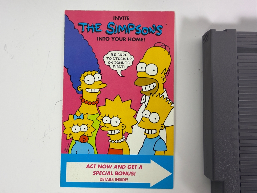 Vintage 1991 The Simpsons: Bart vs. the Space Mutants Video Game Cartridge for Nintendo Entertainment System (NES) [Photo 5]