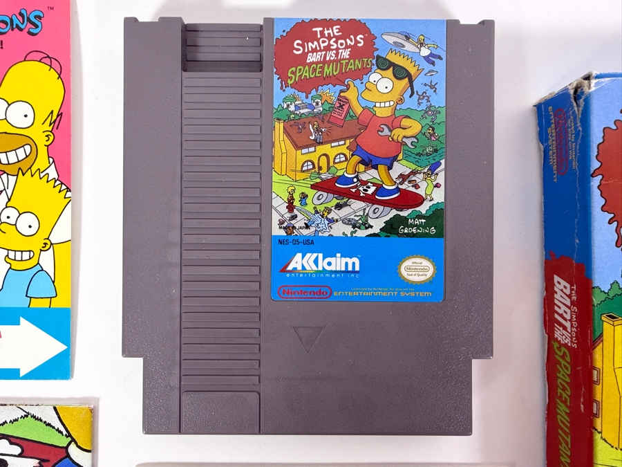 Vintage 1991 The Simpsons: Bart vs. the Space Mutants Video Game Cartridge for Nintendo Entertainment System (NES) [Photo 2]