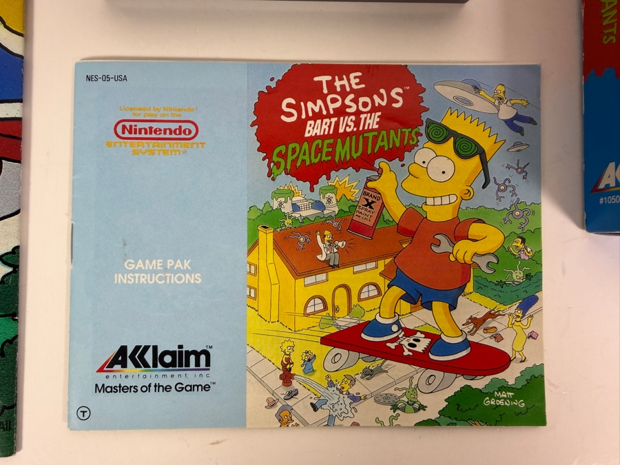 Vintage 1991 The Simpsons: Bart vs. the Space Mutants Video Game Cartridge for Nintendo Entertainment System (NES) [Photo 3]