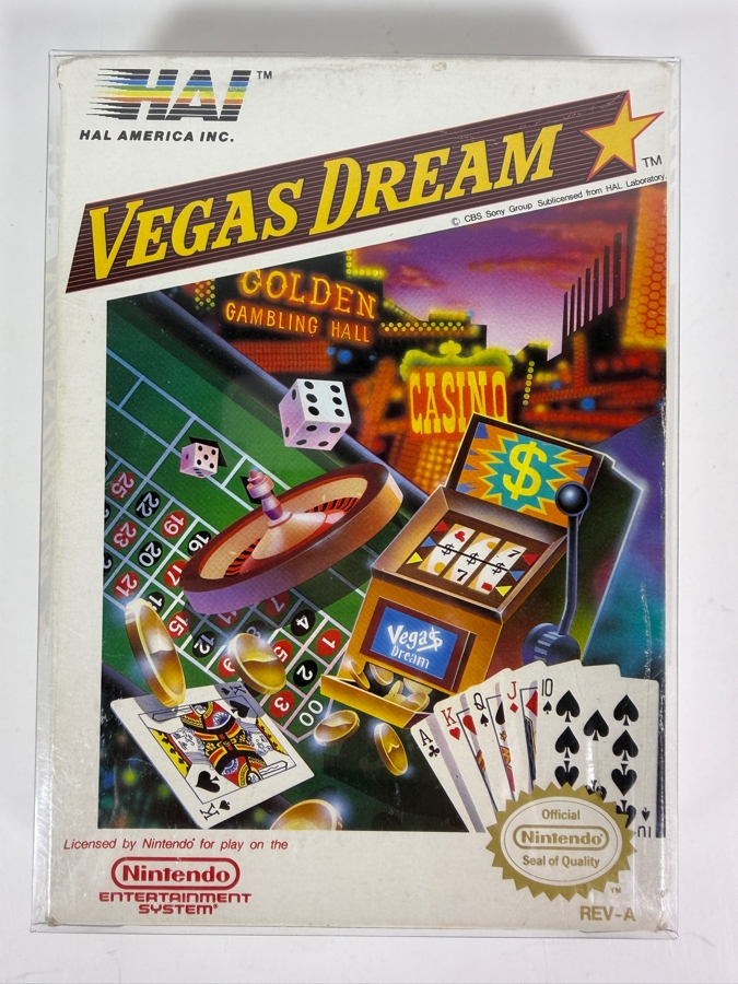 Vintage 1990 Vegas Dreams Video Game Cartridge for Nintendo Entertainment System (NES) [Photo 4]