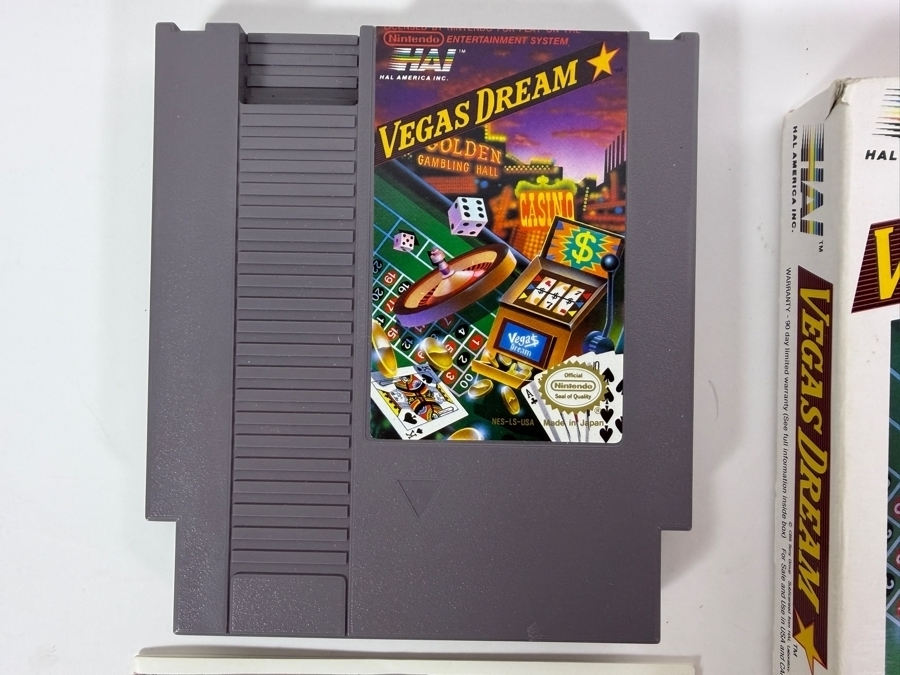 Vintage 1990 Vegas Dreams Video Game Cartridge for Nintendo Entertainment System (NES) [Photo 2]