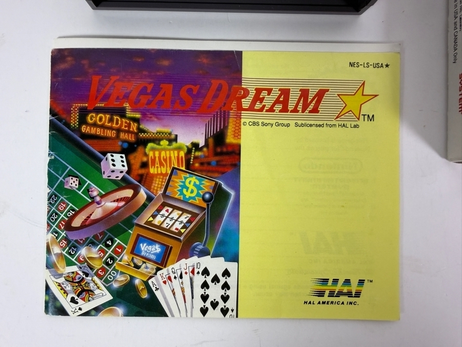 Vintage 1990 Vegas Dreams Video Game Cartridge for Nintendo Entertainment System (NES) [Photo 3]