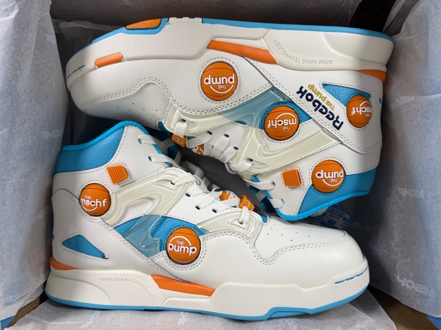 New Pair of MSCHF x Reebok Pump Omni Zone IX Men's Shoes Size 9 [Photo 2]