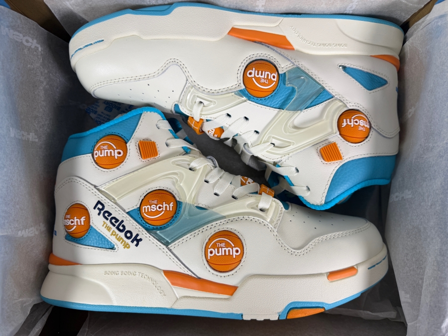 New Pair of MSCHF x Reebok Pump Omni Zone IX Men's Shoes Size 9