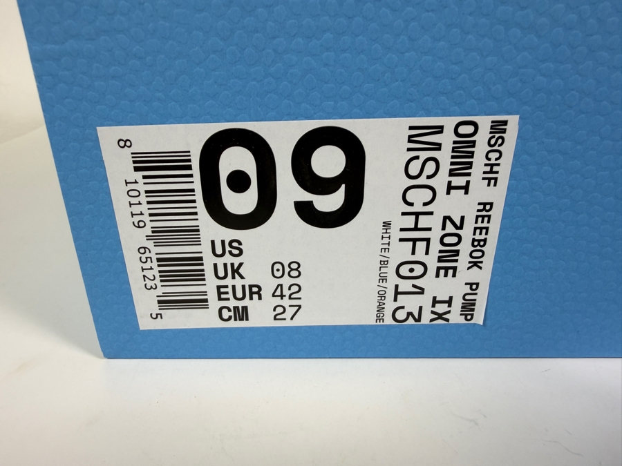 New Pair of MSCHF x Reebok Pump Omni Zone IX Men's Shoes Size 9 [Photo 6]