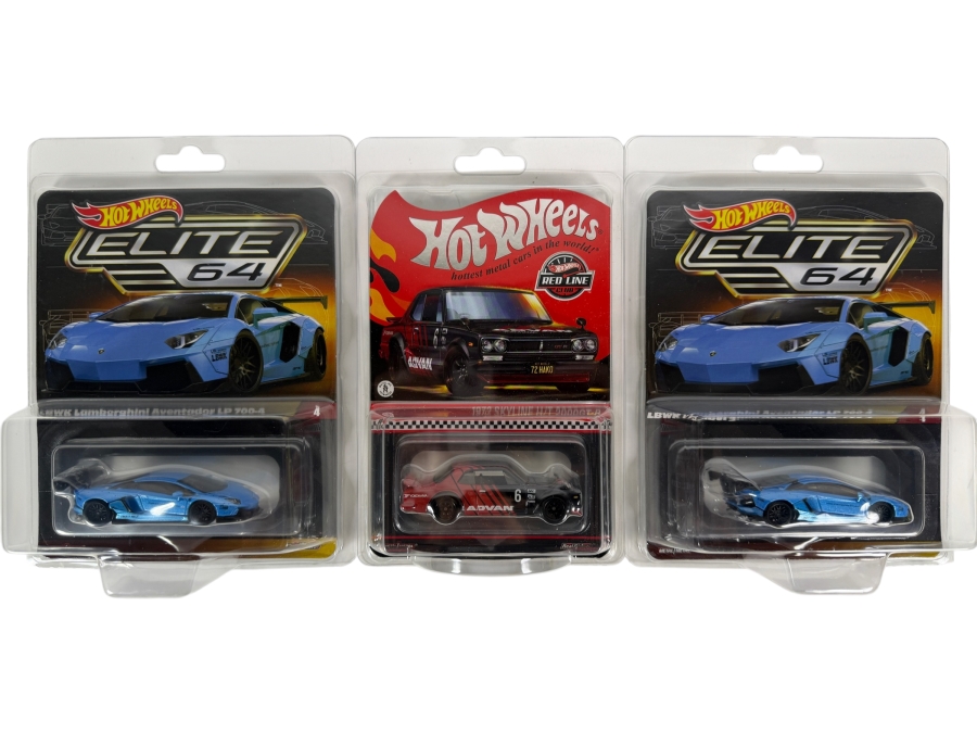 (3) New Mattel Hot Wheels Cars