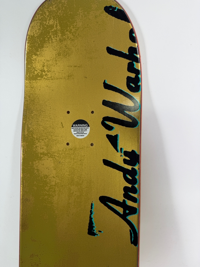New Special Limited Edition Alien Workshop x Andy Warhol 'Marilyn Gold' Skateboard Deck Designed for Pro Skater Rob Dyrdek 31.5'L Estimate $1,000 [Photo 8]