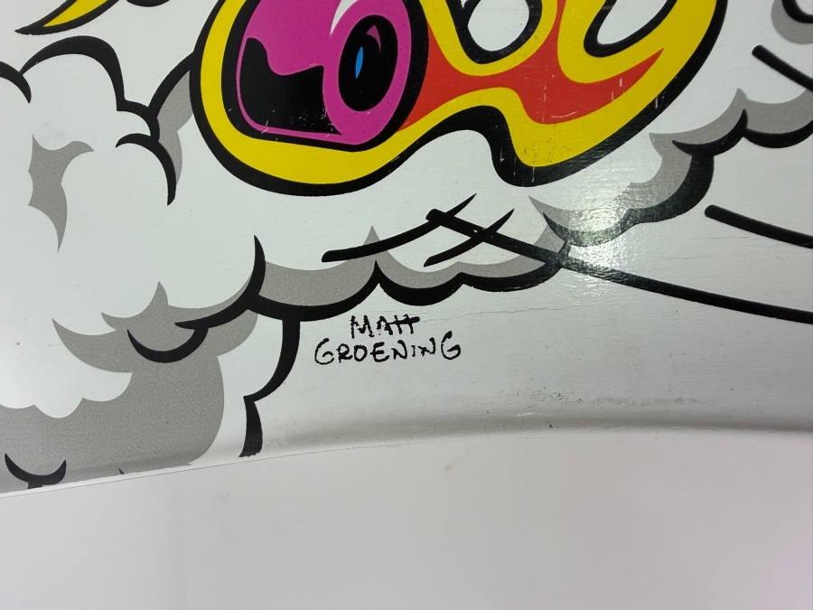 New Limited Edition Santa Cruz x The Simpsons 500th Episode Bart Slasher Skateboard Deck Featuring Bart Simpson Riding His Green Board Numbered 9 of 500 30.25'L Estimate $500-$700 [Photo 8]