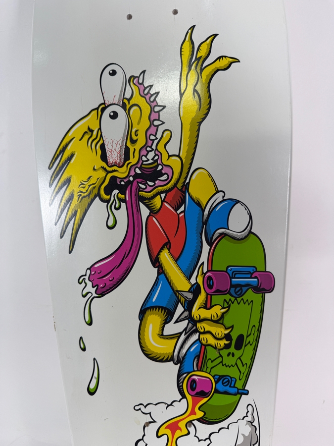 New Limited Edition Santa Cruz x The Simpsons 500th Episode Bart Slasher Skateboard Deck Featuring Bart Simpson Riding His Green Board Numbered 9 of 500 30.25'L Estimate $500-$700 [Photo 6]