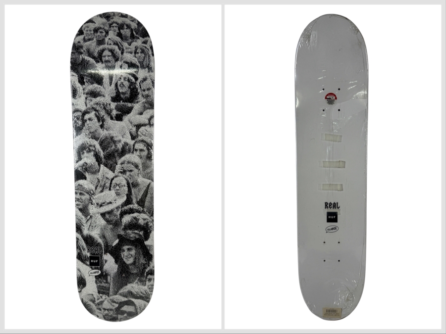 New Real Skateboards and HUF Collaboration Skateboard Deck 31.25'L