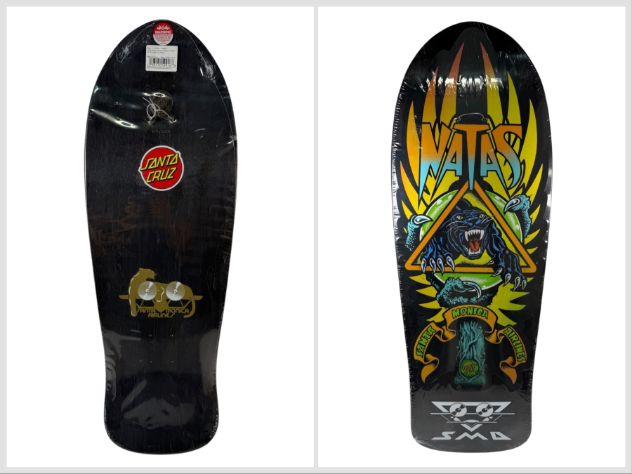 New Factory Sealed Santa Cruz Natas Panther Lenticular Reissue Skateboard Deck 30'L