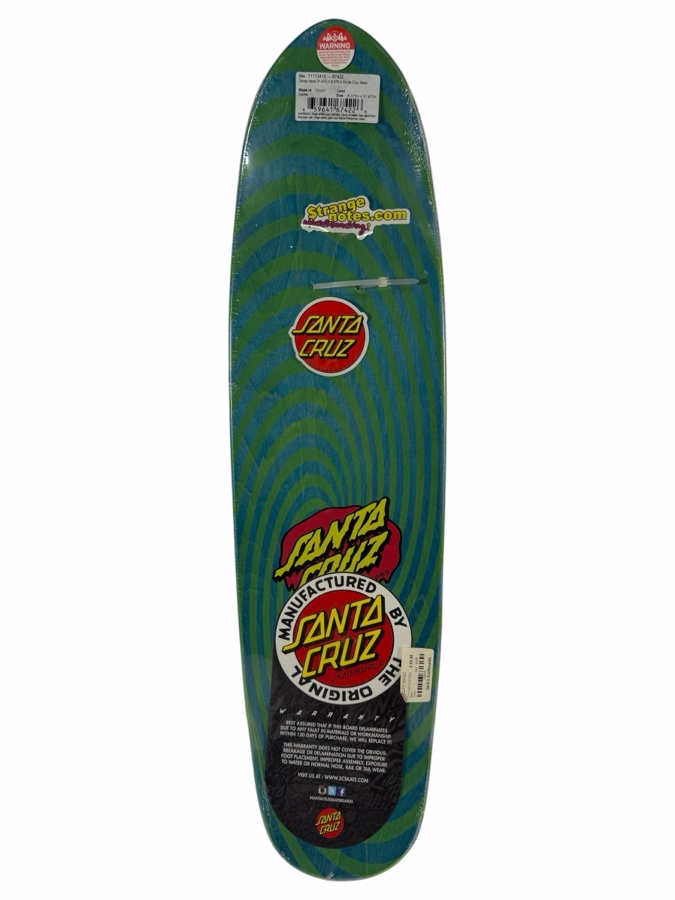 New Factory Sealed Santa Cruz Decay Hand Skateboard Deck - Blue/Green 31.5'L [Photo 3]