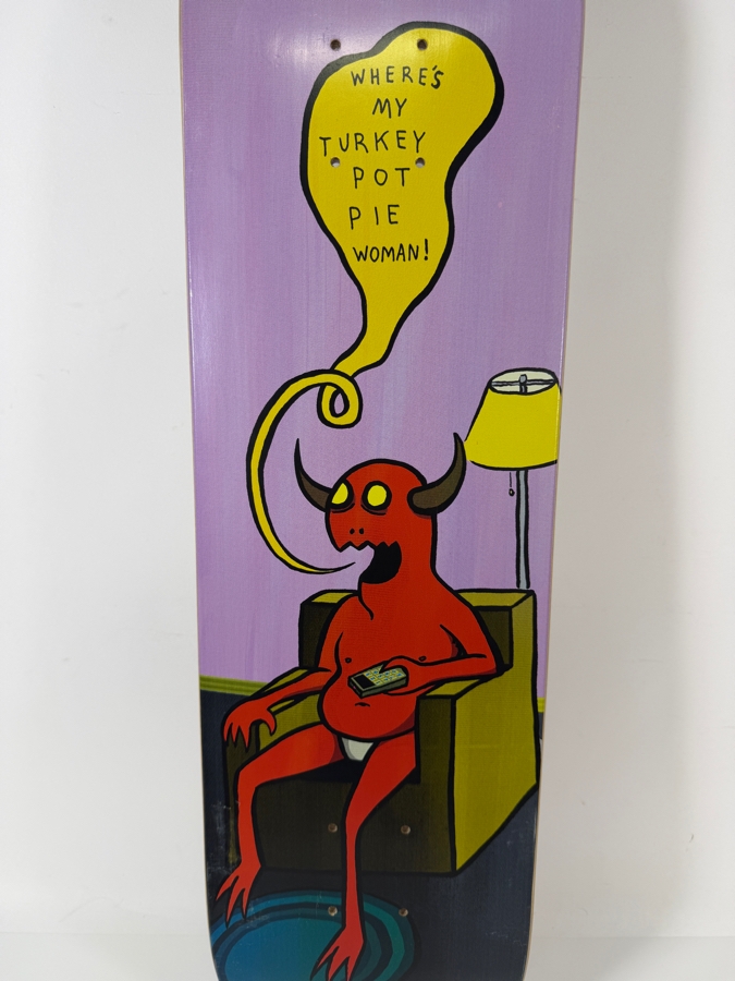 New Johnny Layton Toy Machine Pot Pie Woman Skateboard Deck 30.75'L
 [Photo 6]