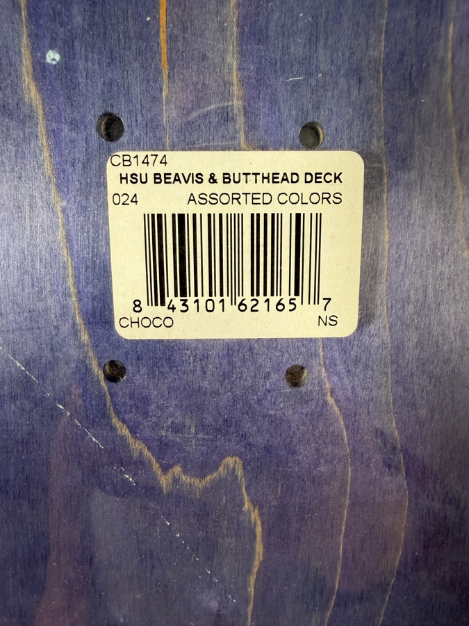 New Chocolate Skateboards Jerry Hsu Beavis and Butt-Head Pro Model Skateboard Deck 31.5'L [Photo 4]
