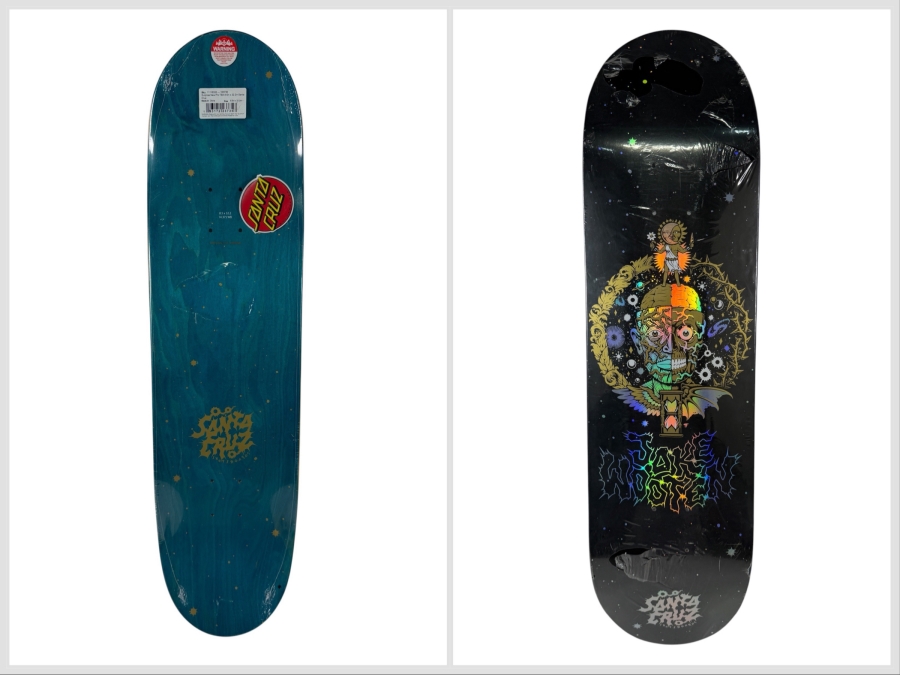 New Factory Sealed Santa Cruz Jake Wooten Crest Skateboard Deck 32.25'L