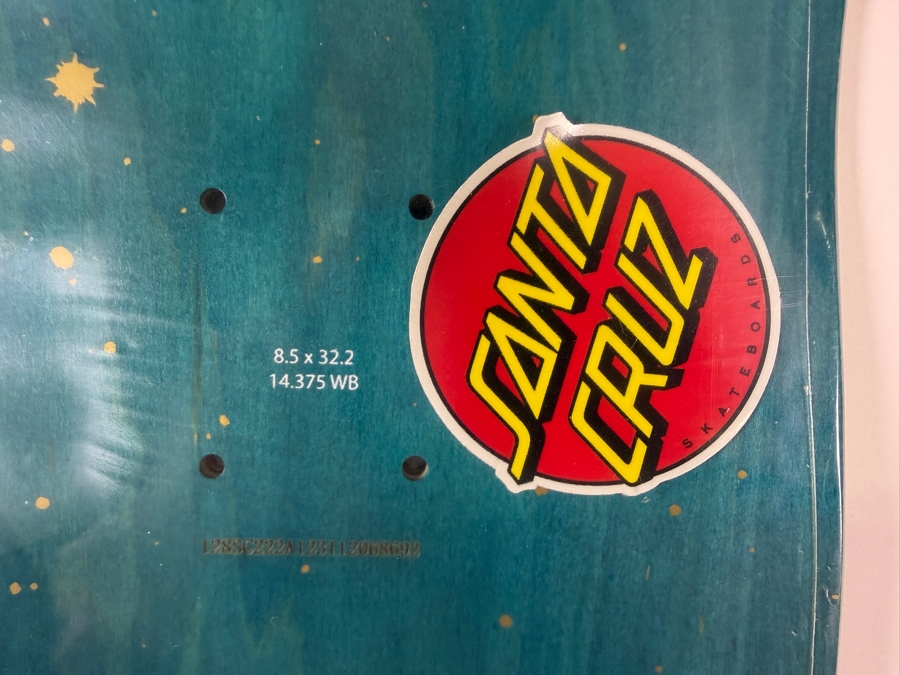 New Factory Sealed Santa Cruz Jake Wooten Crest Skateboard Deck 32.25'L [Photo 5]