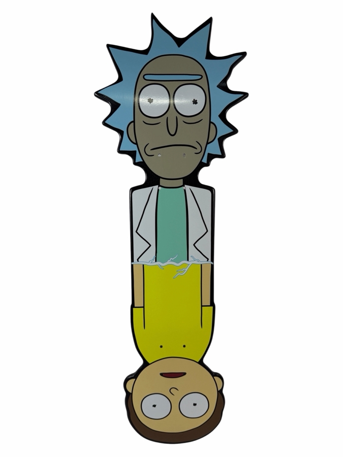 New Primitive Skateboarding x Rick and Morty 10.0' Shaped Cruiser Skateboard Deck [Photo 2]