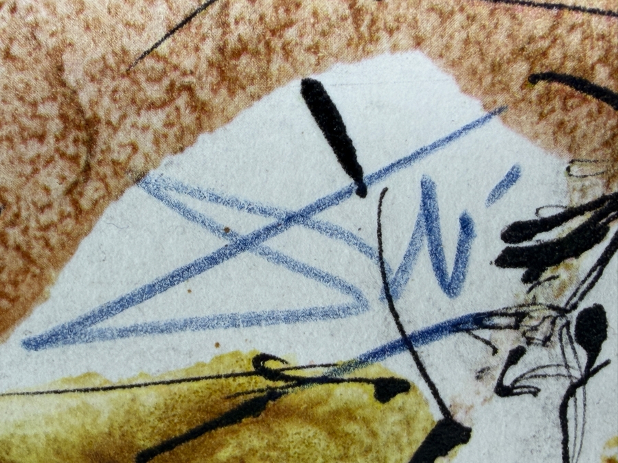 Salvador Dali (1904-1989, Spain) Tu es Petrus (You are Peter) 1964 Lithograph in Color on Heavy Rag Paper Signed in Color Pencil Annotated 'G.A.' and Lettered - 1 of 105 Illustrations of the 'Sacra Biblia' by Rizzoli Editions Milan Italy 13.75' X 19' [Photo 10]
