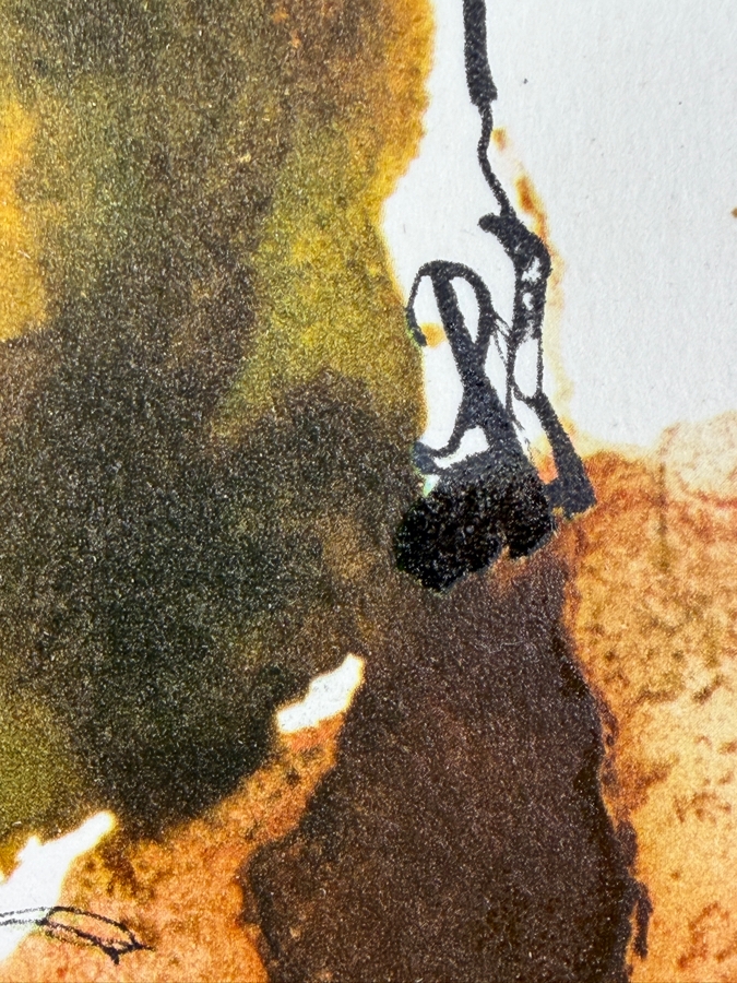 Salvador Dali (1904-1989, Spain) Tu es Petrus (You are Peter) 1964 Lithograph in Color on Heavy Rag Paper Signed in Color Pencil Annotated 'G.A.' and Lettered - 1 of 105 Illustrations of the 'Sacra Biblia' by Rizzoli Editions Milan Italy 13.75' X 19' [Photo 7]