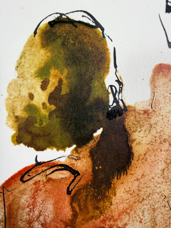 Salvador Dali (1904-1989, Spain) Tu es Petrus (You are Peter) 1964 Lithograph in Color on Heavy Rag Paper Signed in Color Pencil Annotated 'G.A.' and Lettered - 1 of 105 Illustrations of the 'Sacra Biblia' by Rizzoli Editions Milan Italy 13.75' X 19' [Photo 6]