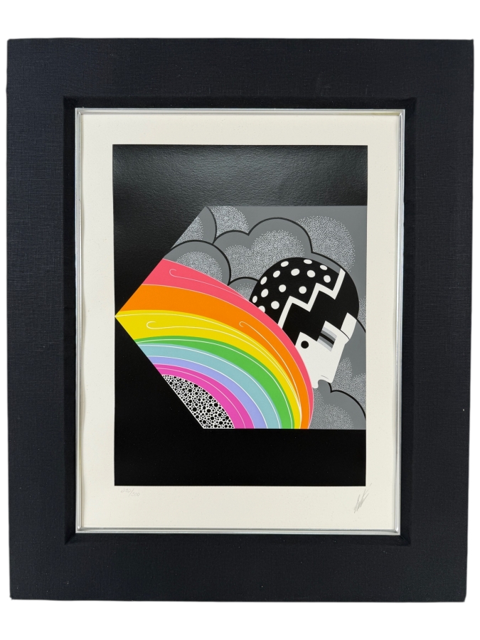 Erte (Romain de Tirtoff) (1892-1990, New York / Russia) Limited Edition Art Deco Serigraph Titled 'Tempest' Created in 1978 Artist Signed Lower Right Numbered 282 of 300 12.5' X 16.75' [Photo 2]